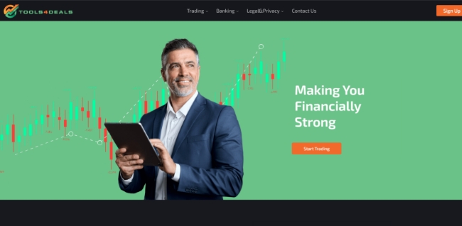 a website screenshot